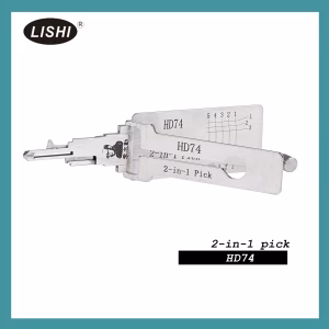 Lishi hd74 fraisage plat Honda Suzuki Kymco Kawasaki et autres moto gauche rainure 2 en 1 outil